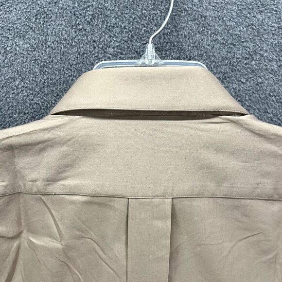 Architect Shirt Mens XL 17‎ 17.5 34 35 Tan Regular Fit Stretch Button Up - Picture 11 of 14